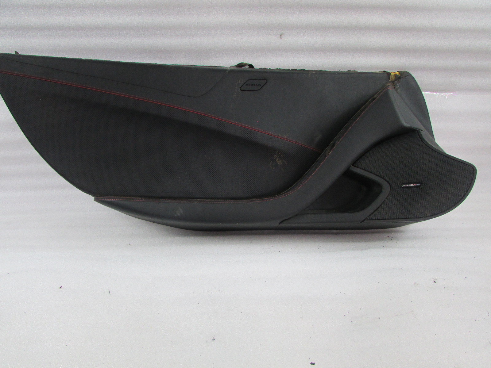 McLaren MP4-12C, LH, Left Door Trim Panel, Black Leather, Red Stitching, Used