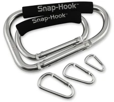 Dimension 9 Jumbo Snap-Hook HD All Purpose Cart Stroller Gym Camp Carabiner Clip
