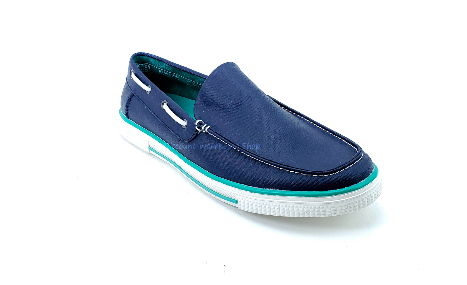 Kenneth Cole Reaction Men's Ankir Slip-Ons - Navy/Turquoise - Size 11