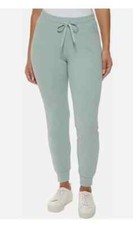 Marc New York Ladies Ribbed Drawstring Fleece Jogger, Jade, Medium 222