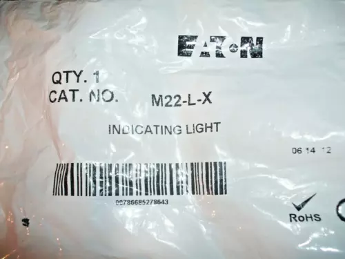 EATON M22-L-X INDICATING LIGHT - 5 AVAILABLE