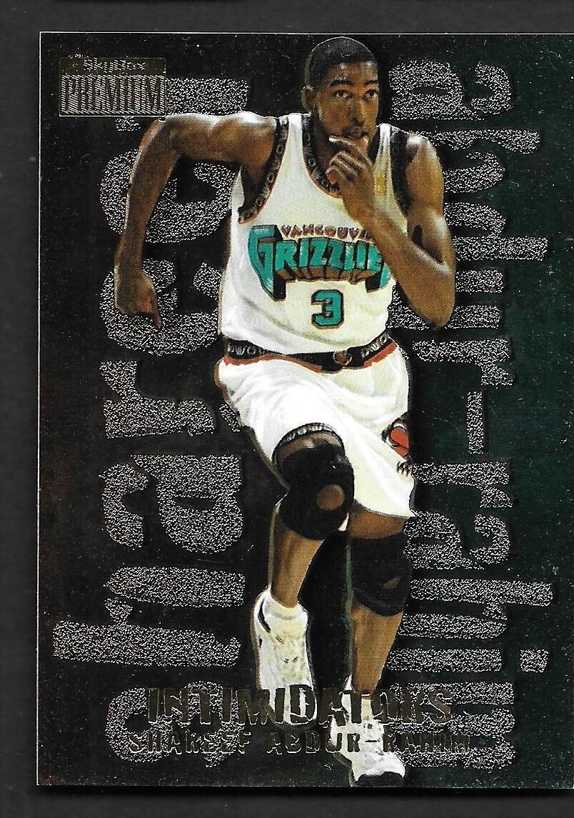 1996-97 SkyBox Premium Intimidators #1 Shareef Abdur-Rahim Vancouver Grizzlies
