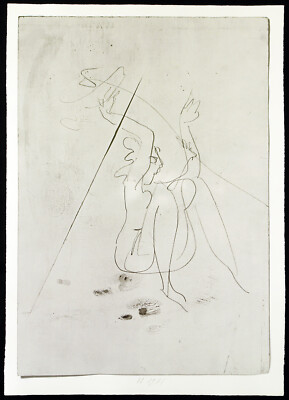''Sitzende'', 1971 Multiple von Franz EGGENSCHWILER (1930-2000 SUI), handsigniert