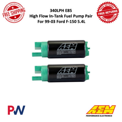 AEM Electronics 340LPH E85 High Flow InTank Fuel Pumps For 99-03 Ford F-150 5.4L