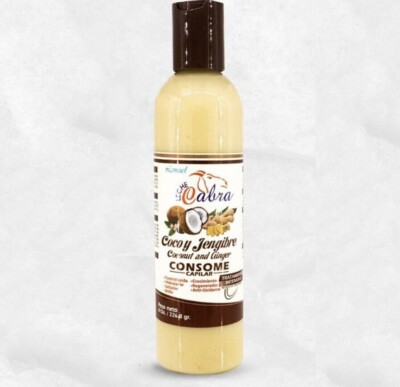 Lemuel Coconut & Ginger Hair Consome Controls Hair Loss Moisturizes & Shine 8oz