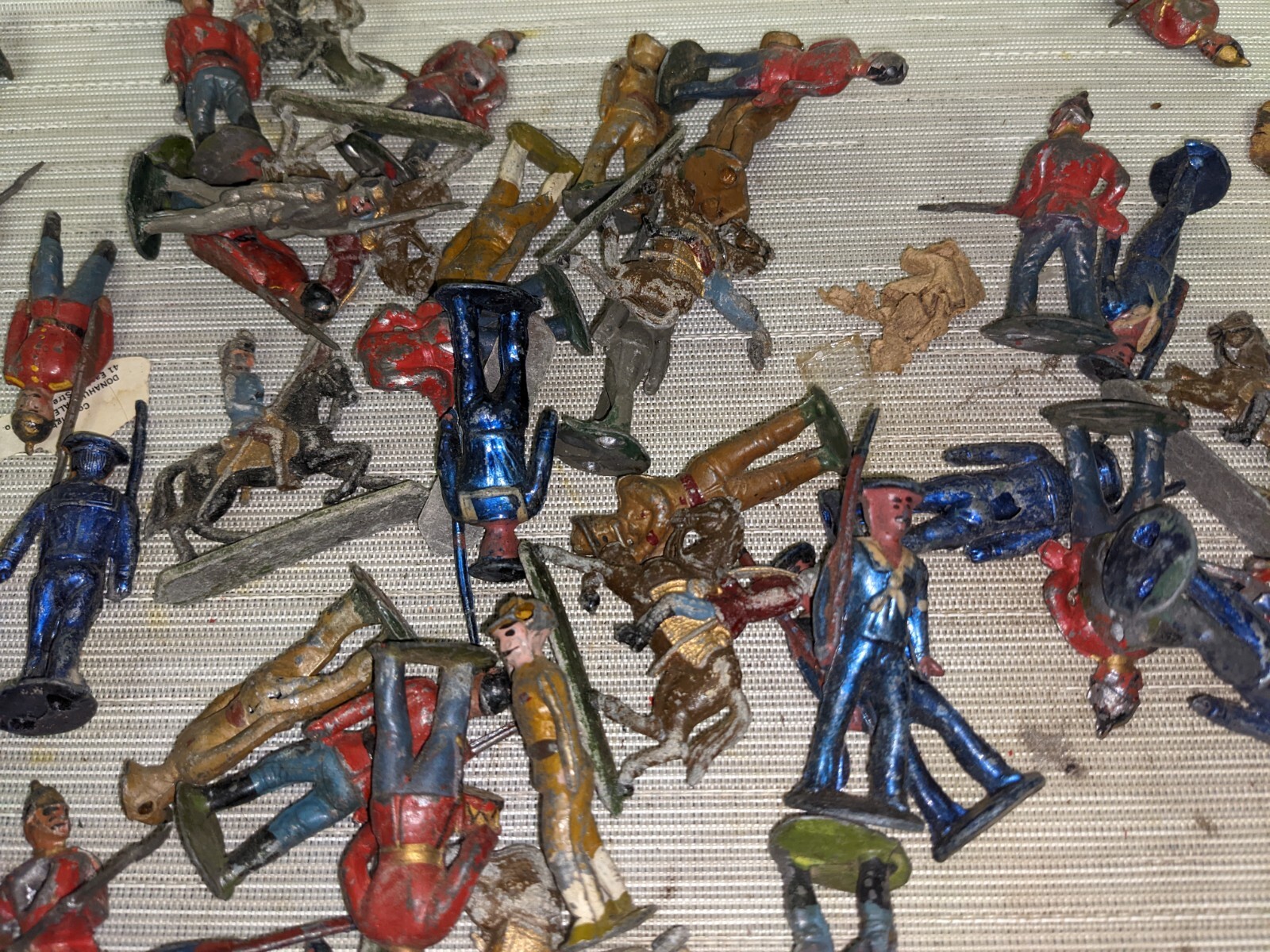 Lot of Vintage Metal Toy Soldiers Infantry Cavalry Cannons (L2) eBay