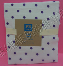 2 Pottery Barn PB Teen dottie dot sheers drapes curtains panels 44x108 purple