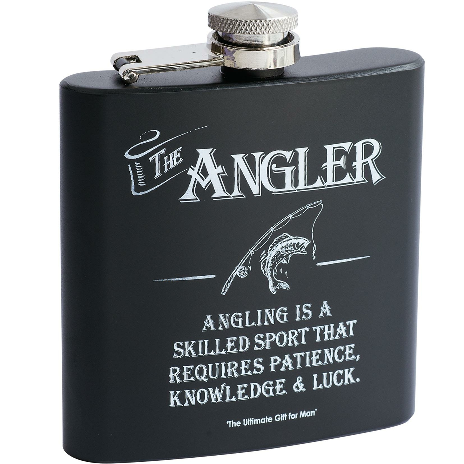 For Man Angler Hip Flask 6oz Gift Ultimate Gift Idea For Dad Father Mens Boxed