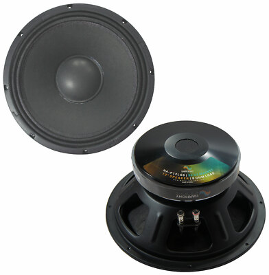 2x Harmony HA-P12LS8 Replacement 12'' Pro PA 800W Subwoofer - Speaker 8 Ohm Sub