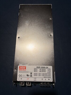MEAN WELL RSP-2000-24 2KW DC24V 80A Power Supply New in a Box. Ships from USA.