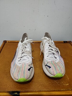 Puma Deviate Nitro Elite Racer Running White Lava Blast Women's Size 8 195304 01