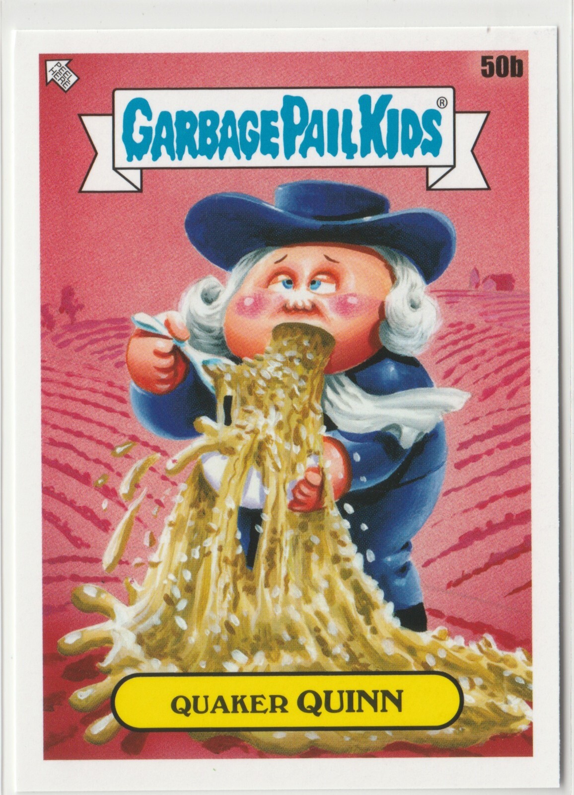 Quaker Quinn #50b Garbage Pail Kids GPK 2021 Food Fight Trading Card
