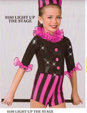 Dance Costume Tap Jazz Skate Pageant light up the stage