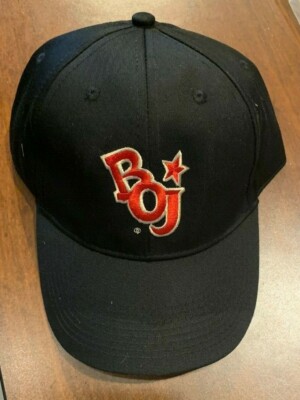 Bojangles BOJ It's BO Time Embroidered Cloth Strap Back Black Team Member Hat