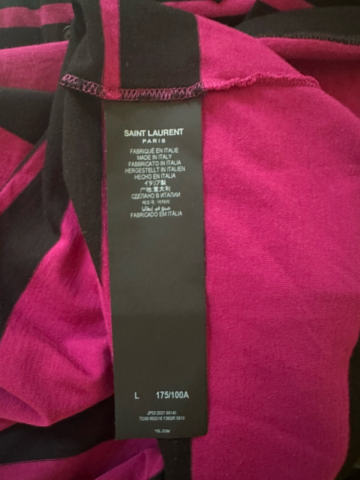 Polo Shirt Saint Laurent Cotone Uomo M