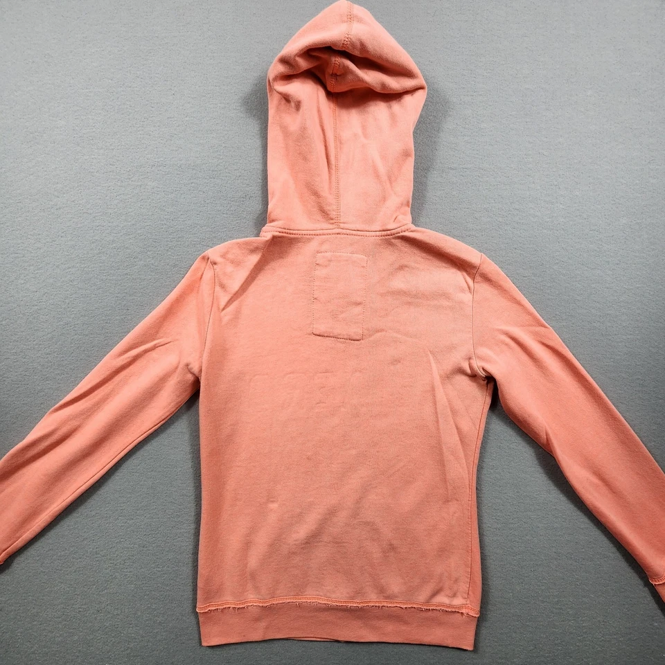 Aero 全拉链连帽毛衣长袖 Love 87 标志女式中号三文鱼 — 第 3/4 张图片