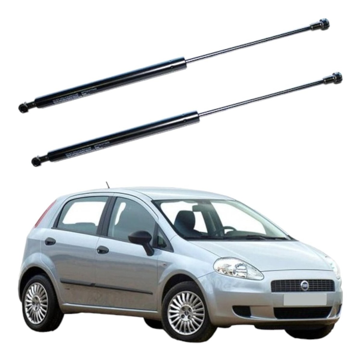 Coppia Molle A Gas Posteriori Per Fiat Punto Evo - 437mm, 350N, Nero - Ricambio Auto - Foto 6