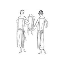 Past Patterns 1564 - Mid 1920s One-Piece Slip-On Dress Sewing Pattern bust 38"