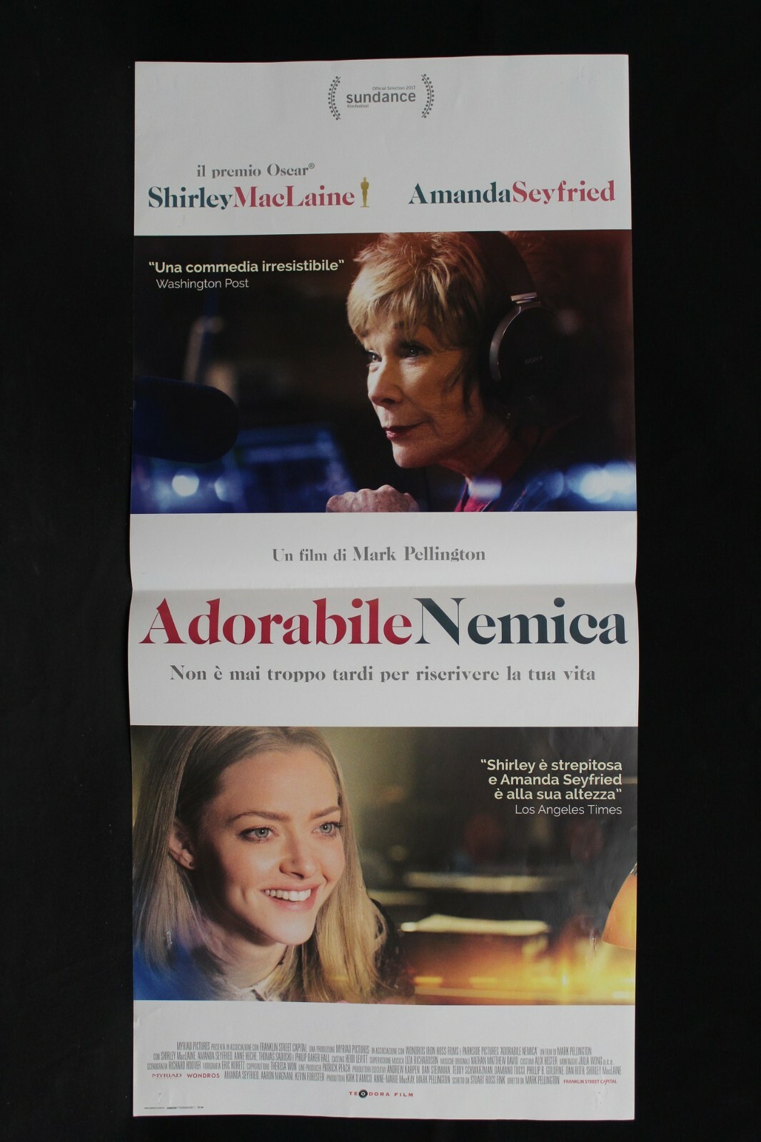 Locandina originale film Adorabile nemica (2017) - Regia di Mark Pellington