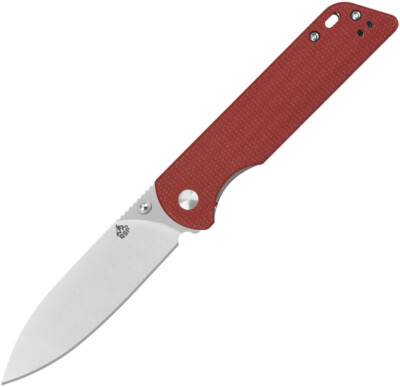 QSP Knife Parrot V2 Linerlock Red Micarta Folding D2 Steel Pocket Knife NEW