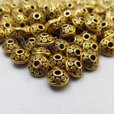 Antiqued Gold Plated 6mm Spacer Beads B5103 - 20, 50 Or 100PCs