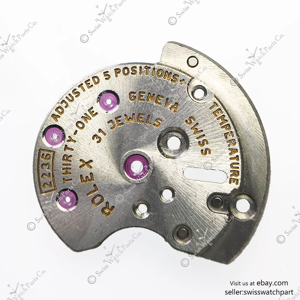 Rolex Caliber 2236 140 Automatic Device Upper Bridge Genuine watch Parts
