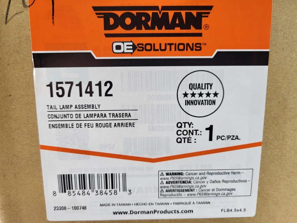 Conjunto de luz trasera Dorman 1571412 LR para GMC Acadia 2007-2012, nuevo en caja. Foto 4 de 4
