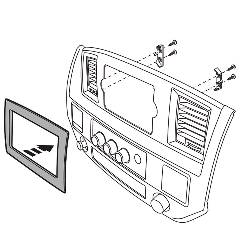 For 0609 2010 Dodge Ram 1500/2500 Car Stereo Radio Double Din Dash