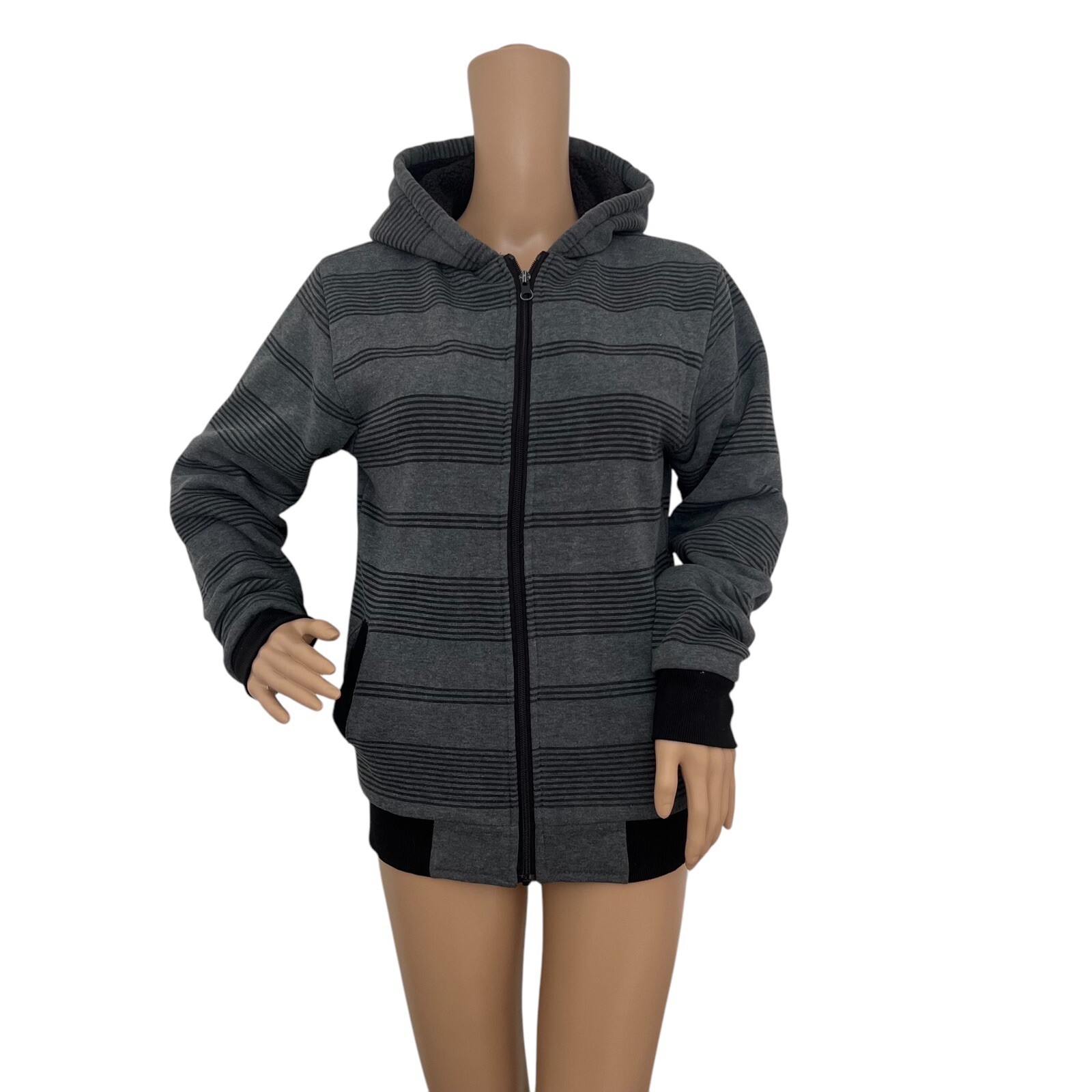 Force Clothing Co Zip Hoodie Sweatshirt Jacket Men's Size Xl Gray