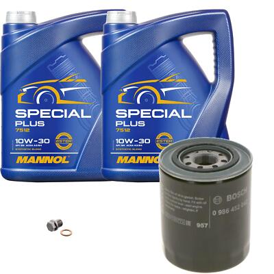 BOSCH Ölfilter 10L MANNOL Special Plus 10W-30 für Mitsubishi L 200/Triton 2.5