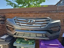 Hyundai Santa Fe Front Bumper In Gray 2016-18