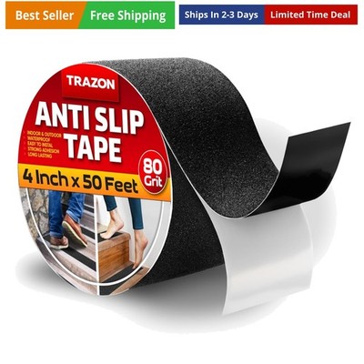Grip Tape - Heavy Duty Anti Slip Tape for Stairs Outdoor/Indoor Waterproof 4I...