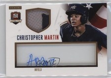 2014 USA Baseball Box Set Signature Jerseys Prime 13/20 Austin Martin Auto 9cf