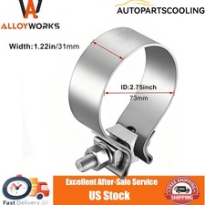 2.75 Exhaust Clamp Narrow Band Muffler Clamp For Muffler Exhaust Pipe Us New