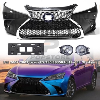 For 2007-2009 LEXUS ES350 To 2019+ ES Style Front Bumper Kit w/Fog Lights