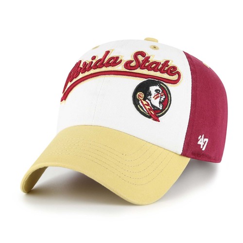 Youth '47 White Florida State Seminoles Scooter Clean Up Adjustable Hat