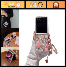 Luxury Bling Case for Moto Razr Plus Ultra 2025/2024 - 3D Rose Flowers, Sparkly