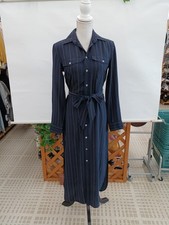 RALPH LAUREN Navy Silk One-Piece Dress 130cm ...