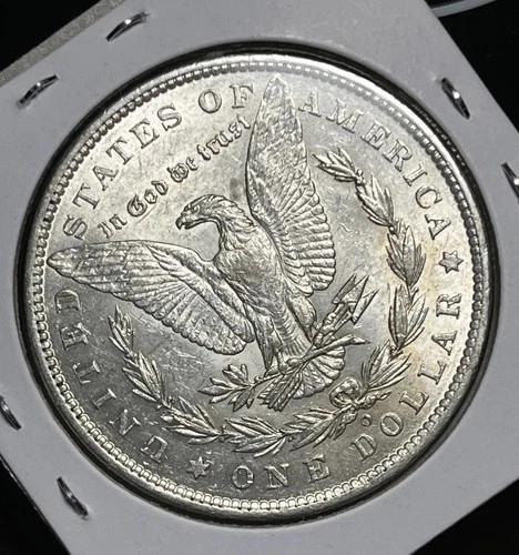 1886-O MORGAN SILVER DOLLAR, AU DETAILS