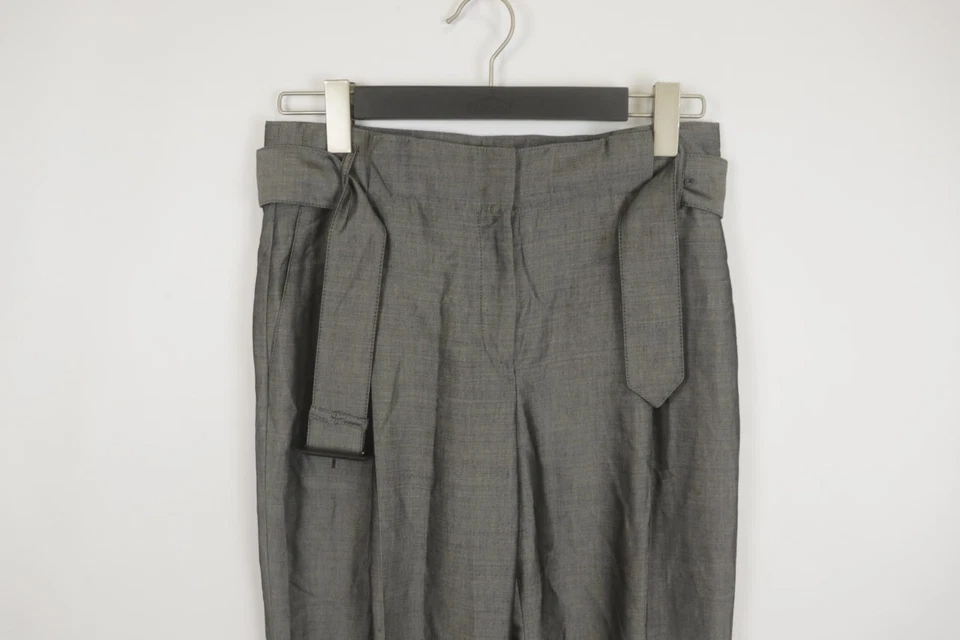 BURBERRY LONDON серый женщин широкие брюки брюки размер 8 - Изображение 2 из 4