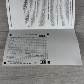Mr. Bones Sega Saturn 1996 Complete With Manual And Registration Card