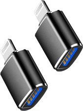  Apple MFi Certified Lightning Male to USB3.0 Female Adapter OTG Cable,2 Pack Po