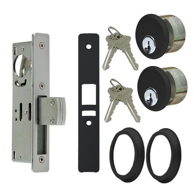 Summit Doorware Storefront Door Mortise Deadlock Bolt & Double Keyed Cylinder...