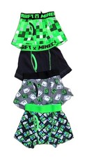 Minecraft Boxer Briefs Boys Size Small 4 Green Creeper Crew NWOT