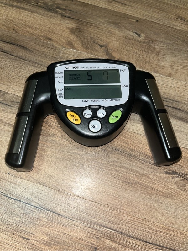 Omron HBF-306C Fat Loss Monitor Body Fat Analyzer BMI Tester Tested Works