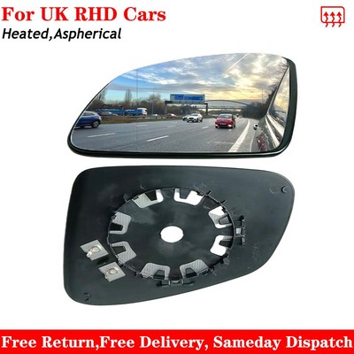 For Smart ForTwo 2014-2025 Heated Aspherical Wing Mirror Glass Right Driver Side