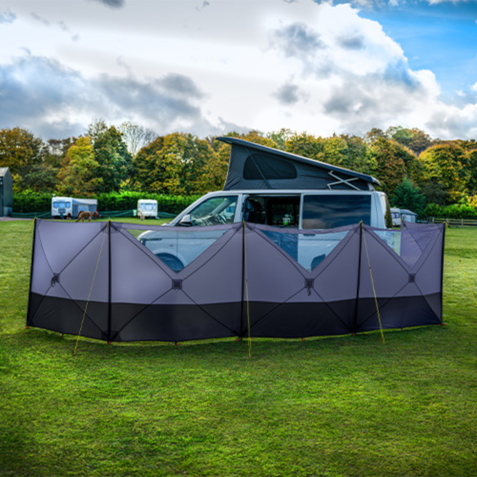 Maypole Pop Up 5 Panel Windbreak - 140cm x 800cm - Image 3