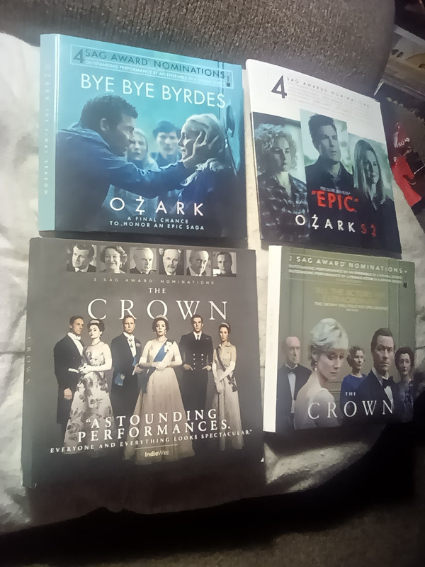 sag dvd ozark & the crown 👑 lot nominations galore !