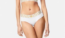 Versace Women's Jersey Topeka La Greeca Cheeky Panties Versace sz 4 US L IT 44
