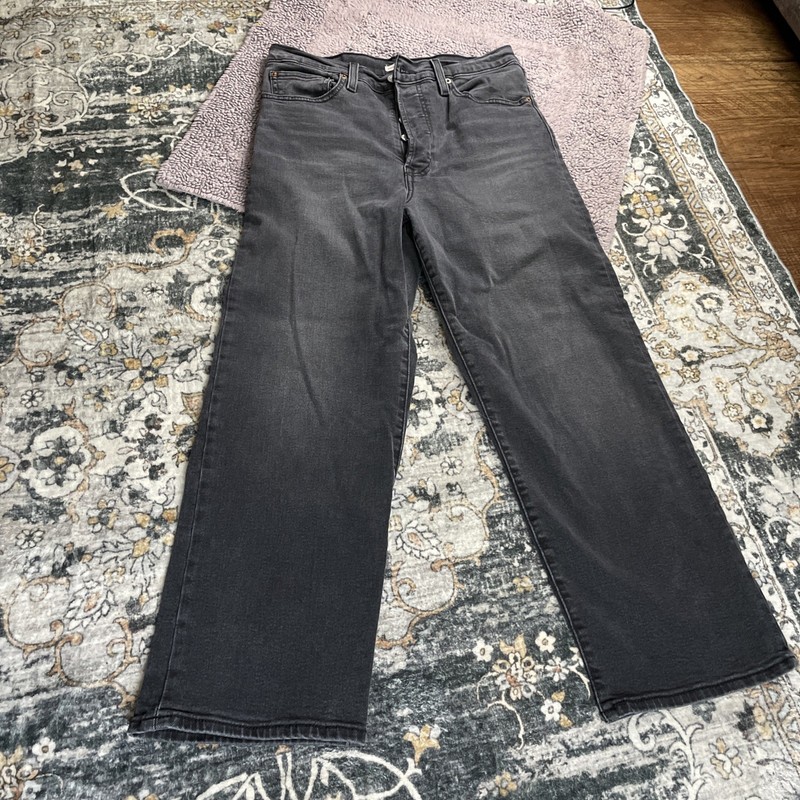 Levi’s Jeans 30 Rib Cage Straight Ankle Women's Gray Worn Once
